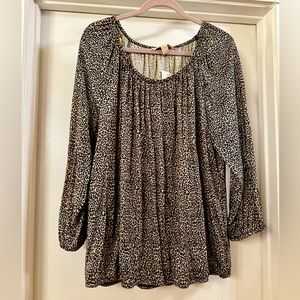 Michael Kors animal print top NWT XL